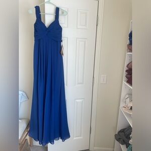 Blue Evening Gown Prom Dress Bridesmaid Dress